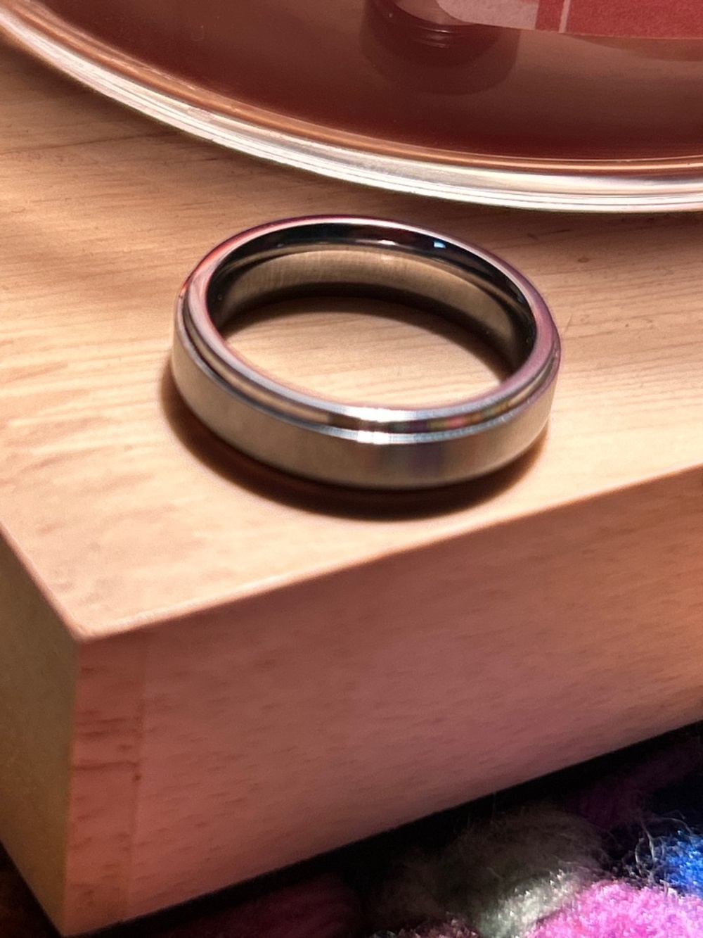 Triton tungsten carbide TC 850 wedding band size 9